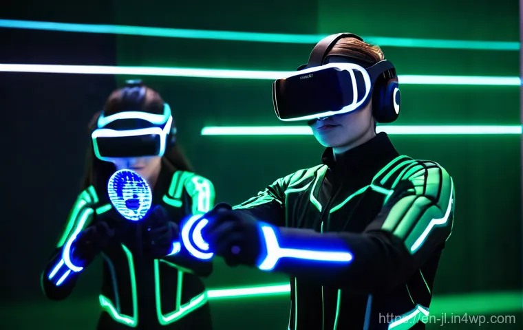 햅틱 인터페이스와 고객 충성도 관계 - **Prompt 1: Immersive Gaming with Haptic Feedback**
"A young adult, male or female, mid-20s, int...